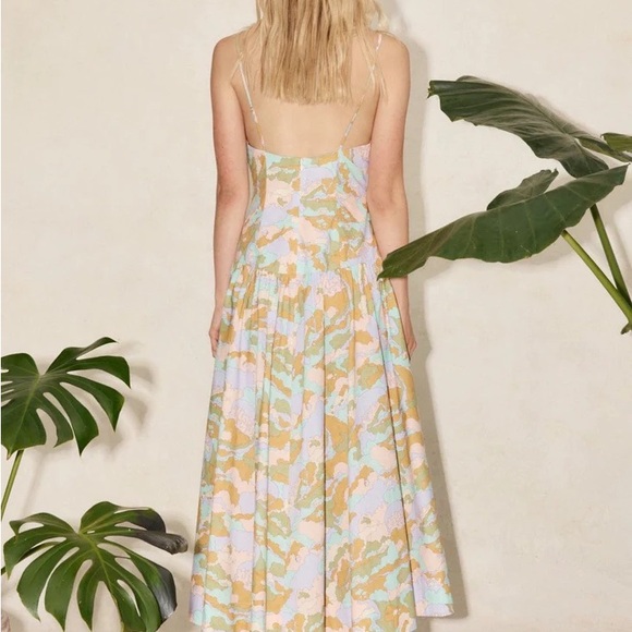 Alemais graphic-print organic cotton dress size 8 AUS - Picture 3 of 9